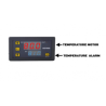 Programmable temperature outboard motor alarm