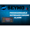 Programmable temperature outboard motor alarm