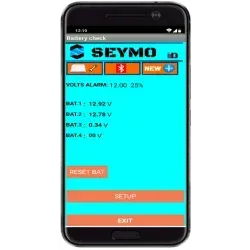 Battery check control hasta 4 grupos de baterías con App