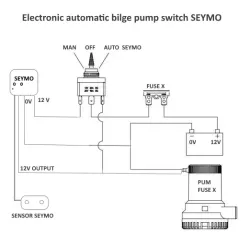 Interruptor automático  electrónico bomba sentina